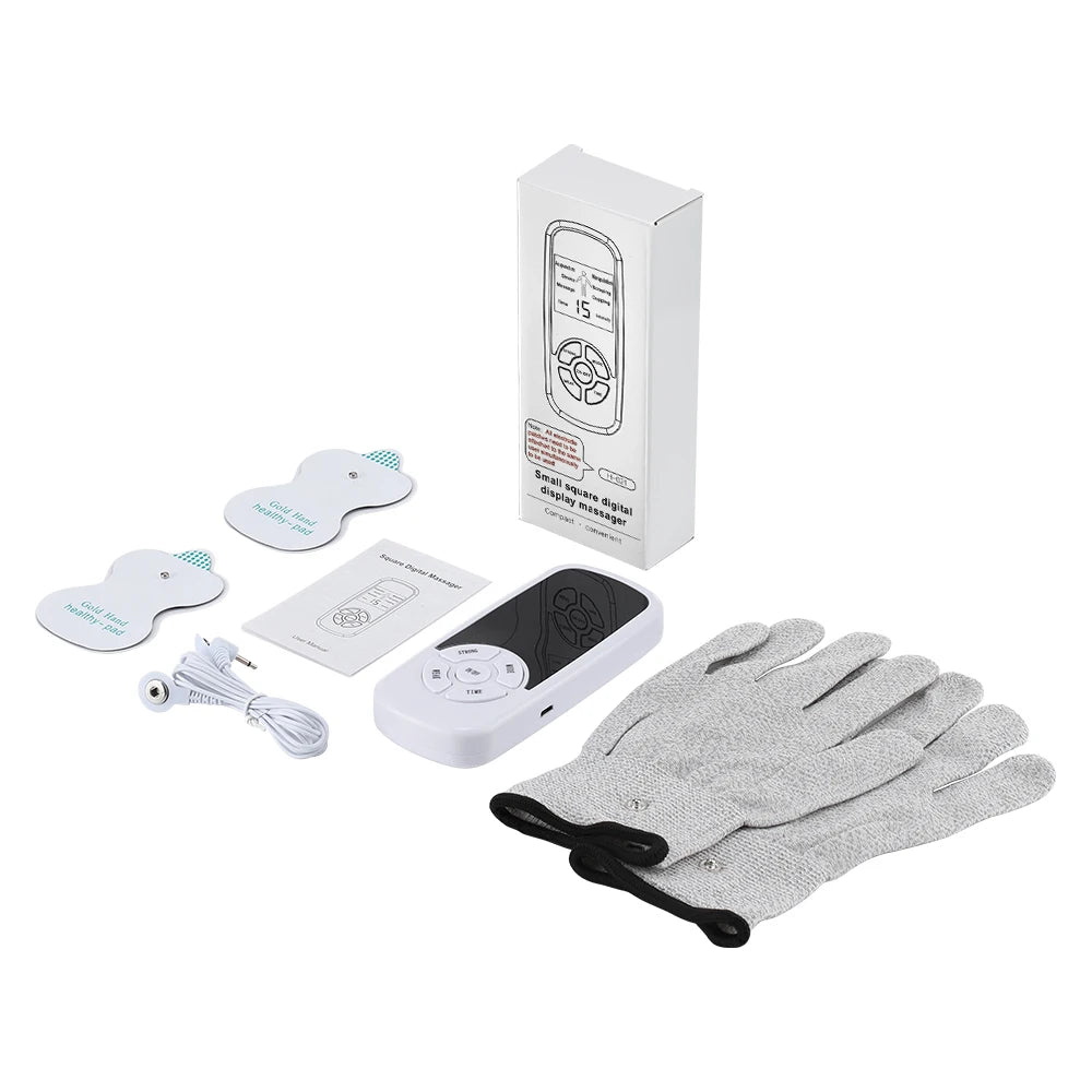 EMS Electric Muscle Stimulator with Electrode Gloves
