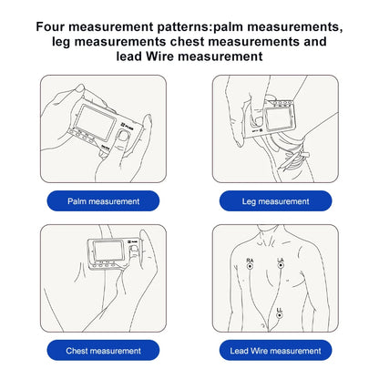 Handheld Portable ECG Monitor with Bluetooth & App Data Storage