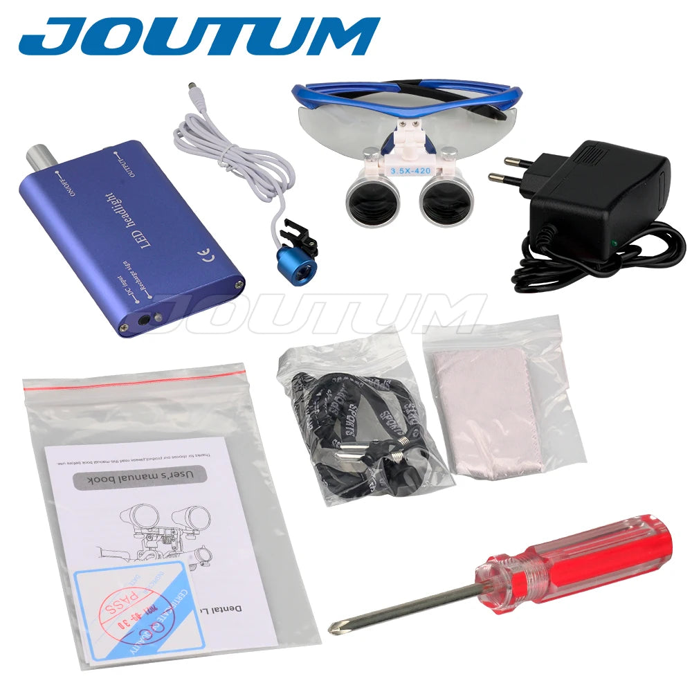 3.5X/2.5X Binocular Dental & Surgical Loupes with LED Headlight