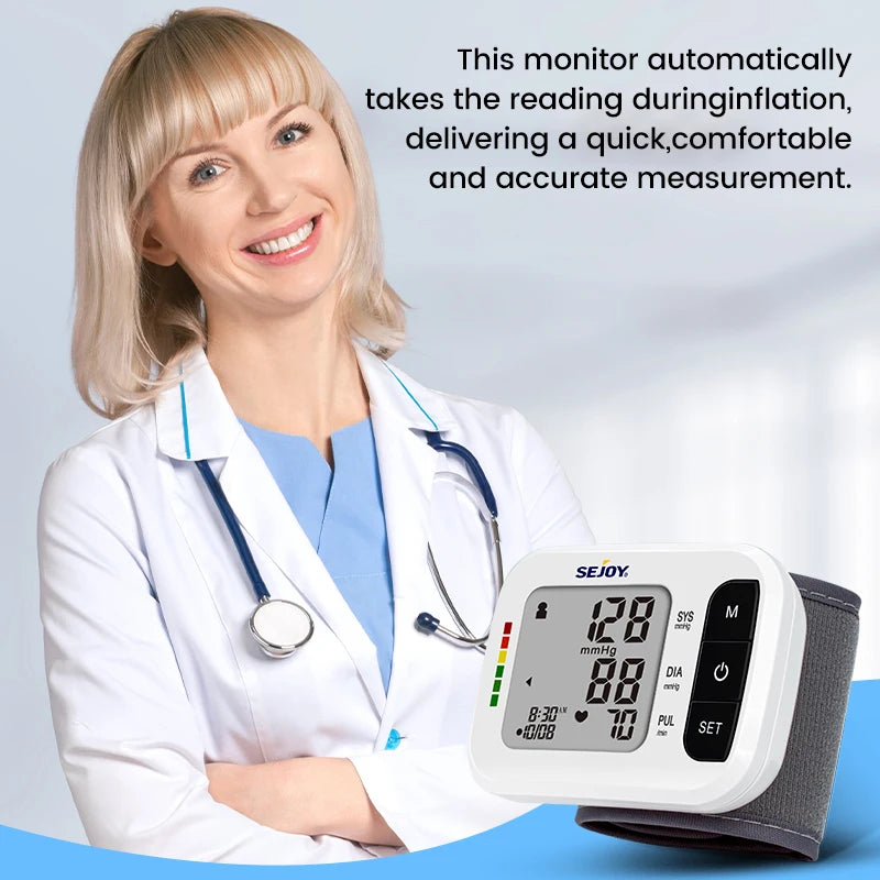Digital Wrist Blood Pressure Monitor & Finger Pulse Oximeter