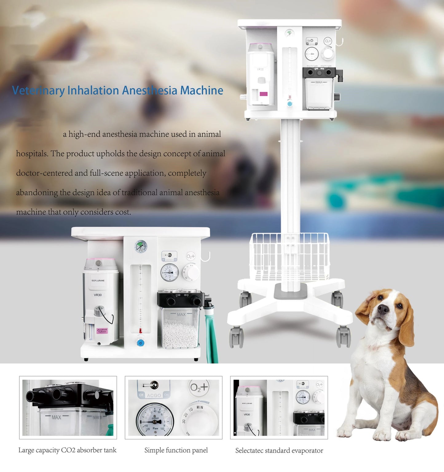 Automatic Veterinary Anesthesia Machine – ICU & Surgical Anesthesia System