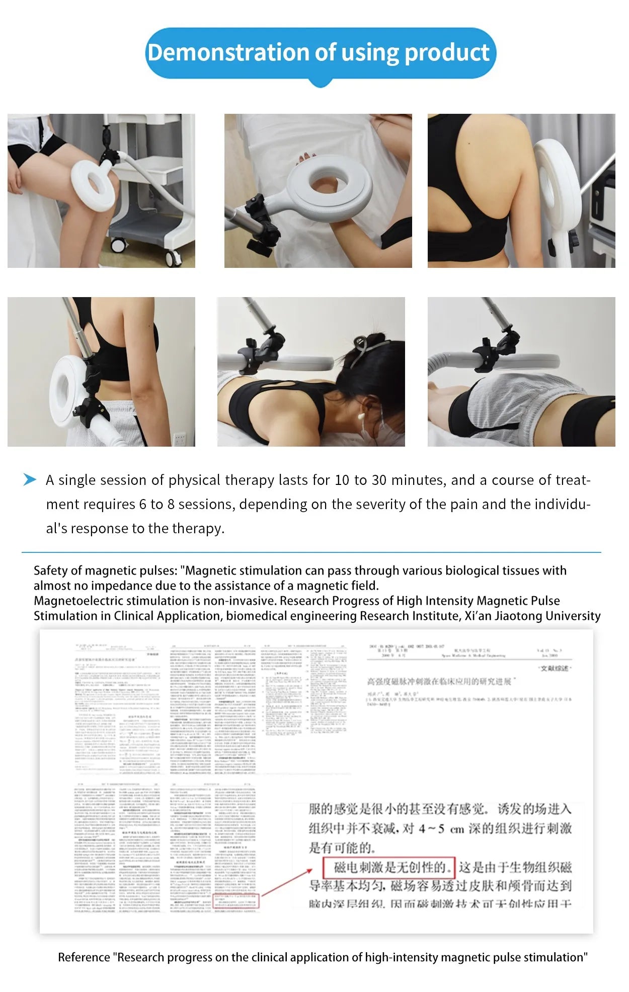 Professional EMTT Therapy Machine (PEMF Magnetotherapy)