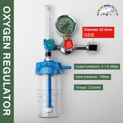 Oxygen Regulator Inhalator Meter Pressure Reducing Valve Reducing Pressure Flow Meter Gauge