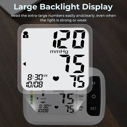 Digital Wrist Blood Pressure Monitor & Finger Pulse Oximeter