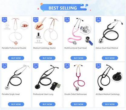 Dual-Head Medical Stethoscope
