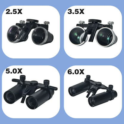 XND Dental Binocular Surgical Loupes with LED Headlight – 2.5X/3.5X/5X/6X Magnification