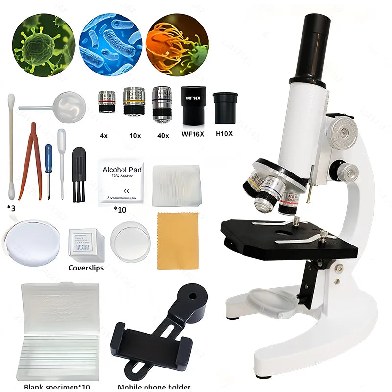Monocular Optical Microscope (64X–2400X)