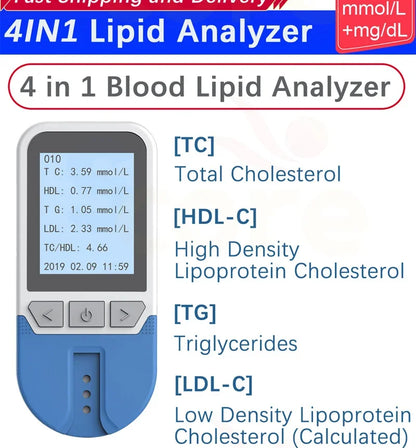 Digital Lipid Analyzer with Test Strips