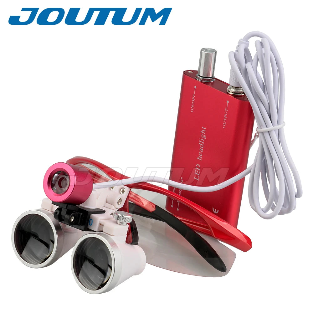 3.5X/2.5X Binocular Dental & Surgical Loupes with LED Headlight
