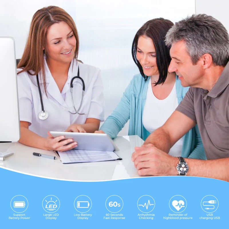 Digital Wrist Blood Pressure Monitor & Finger Pulse Oximeter