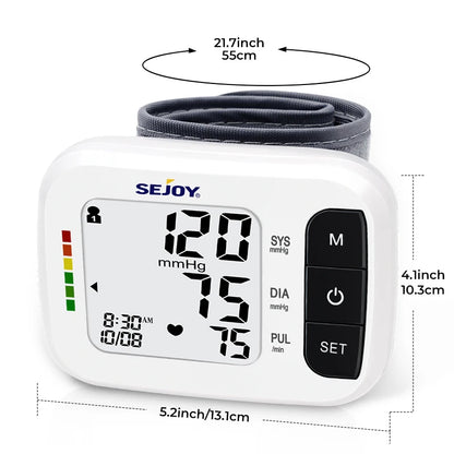 Digital Wrist Blood Pressure Monitor & Finger Pulse Oximeter