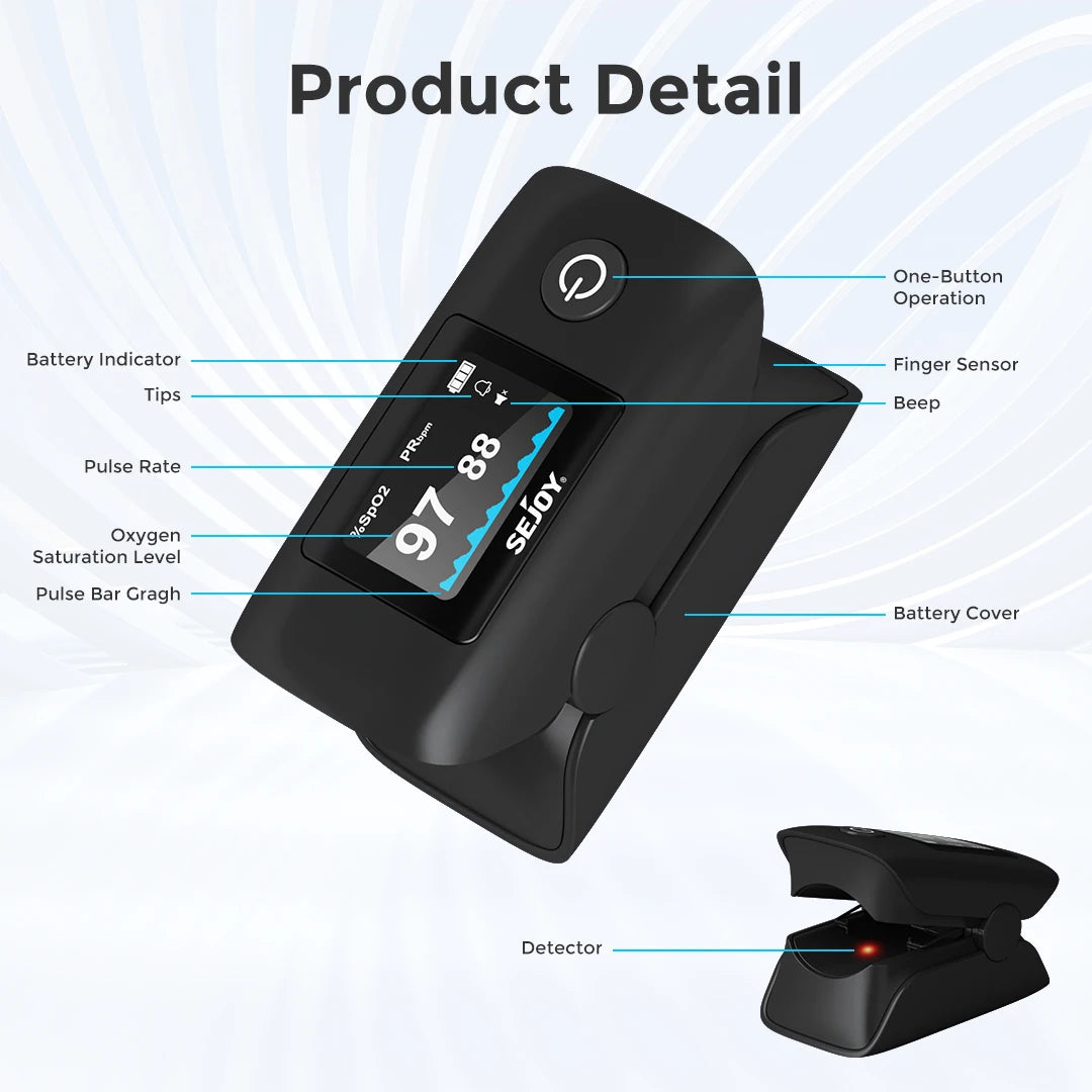 Digital Wrist Blood Pressure Monitor & Finger Pulse Oximeter