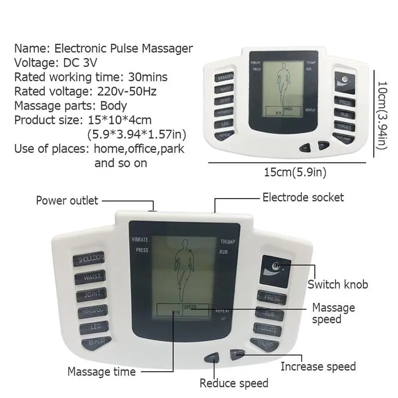 Physiotherapy TENS & EMS Muscle Stimulator Machine