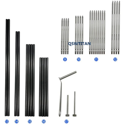 Orthopedic External Fixator Instrument Set for Lower Limb Surgery – Veterinary & Medical Use