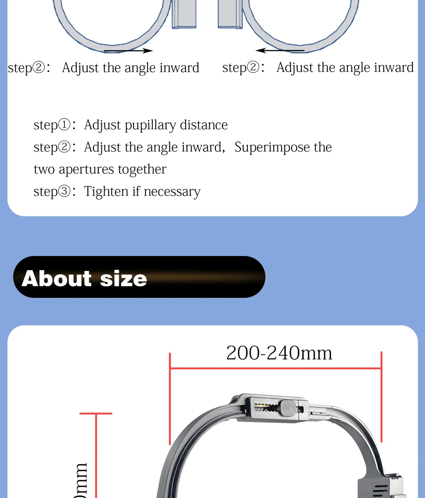 XND Dental Binocular Surgical Loupes with LED Headlight – 2.5X/3.5X/5X/6X Magnification