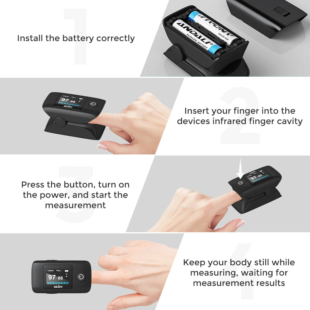 Digital Wrist Blood Pressure Monitor & Finger Pulse Oximeter
