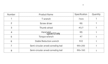 Orthopedic External Fixator Instrument Set for Lower Limb Surgery – Veterinary & Medical Use