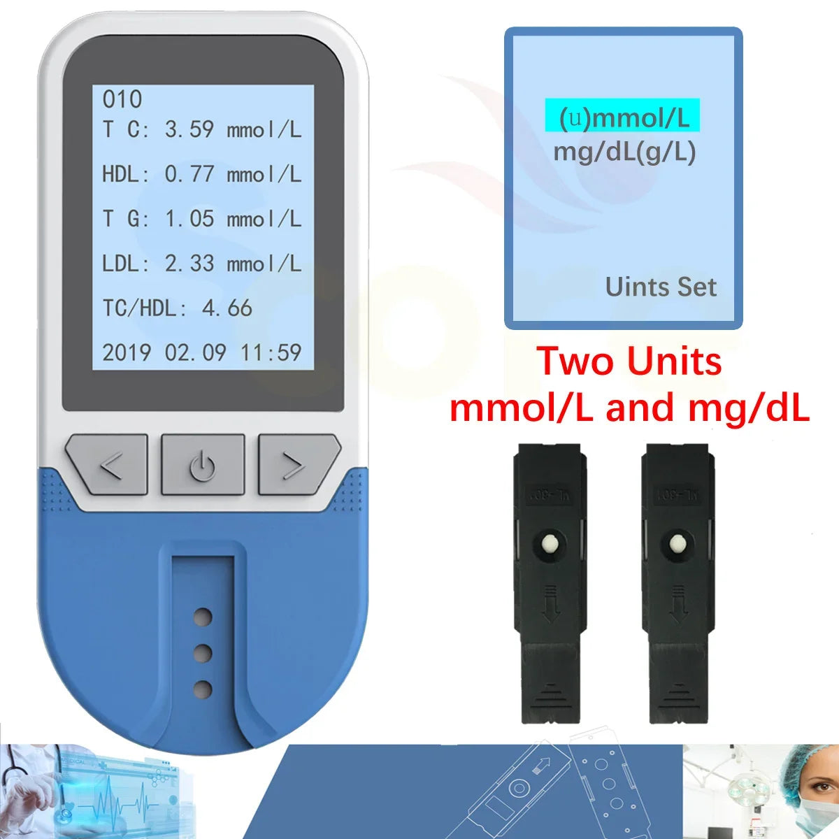 Digital Lipid Analyzer with Test Strips
