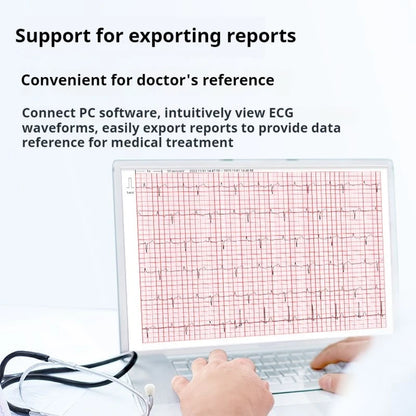 Handheld Portable ECG Monitor with Bluetooth & App Data Storage