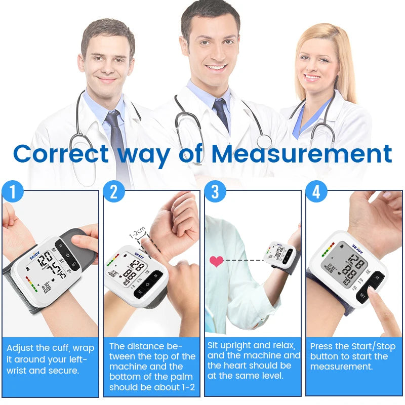 Digital Wrist Blood Pressure Monitor & Finger Pulse Oximeter