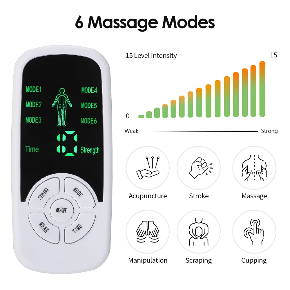 EMS Electric Muscle Stimulator with Electrode Gloves