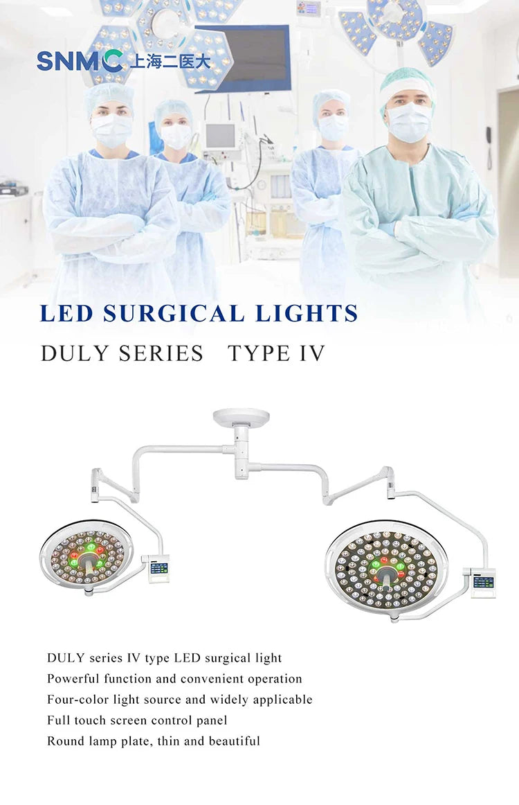 LED Ceiling-Mounted Surgical Light with Camera System