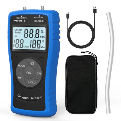 Portable Ultrasonic Oxygen Meter (0–10 L/min)