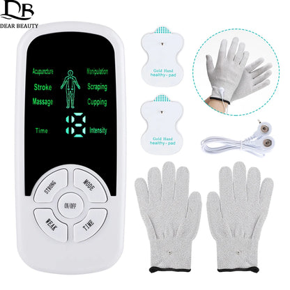 EMS Electric Muscle Stimulator with Electrode Gloves