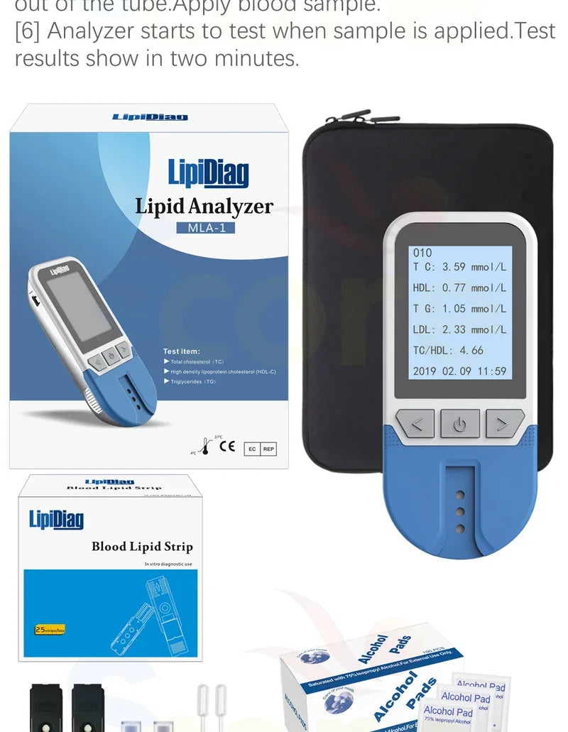 Digital Lipid Analyzer with Test Strips