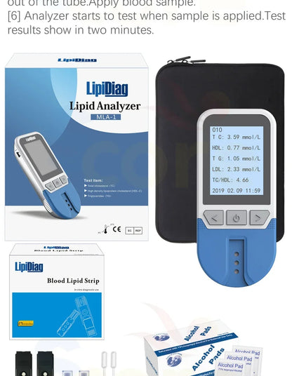 Digital Lipid Analyzer with Test Strips