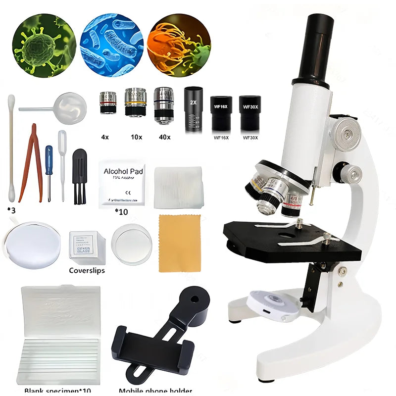 Monocular Optical Microscope (64X–2400X)