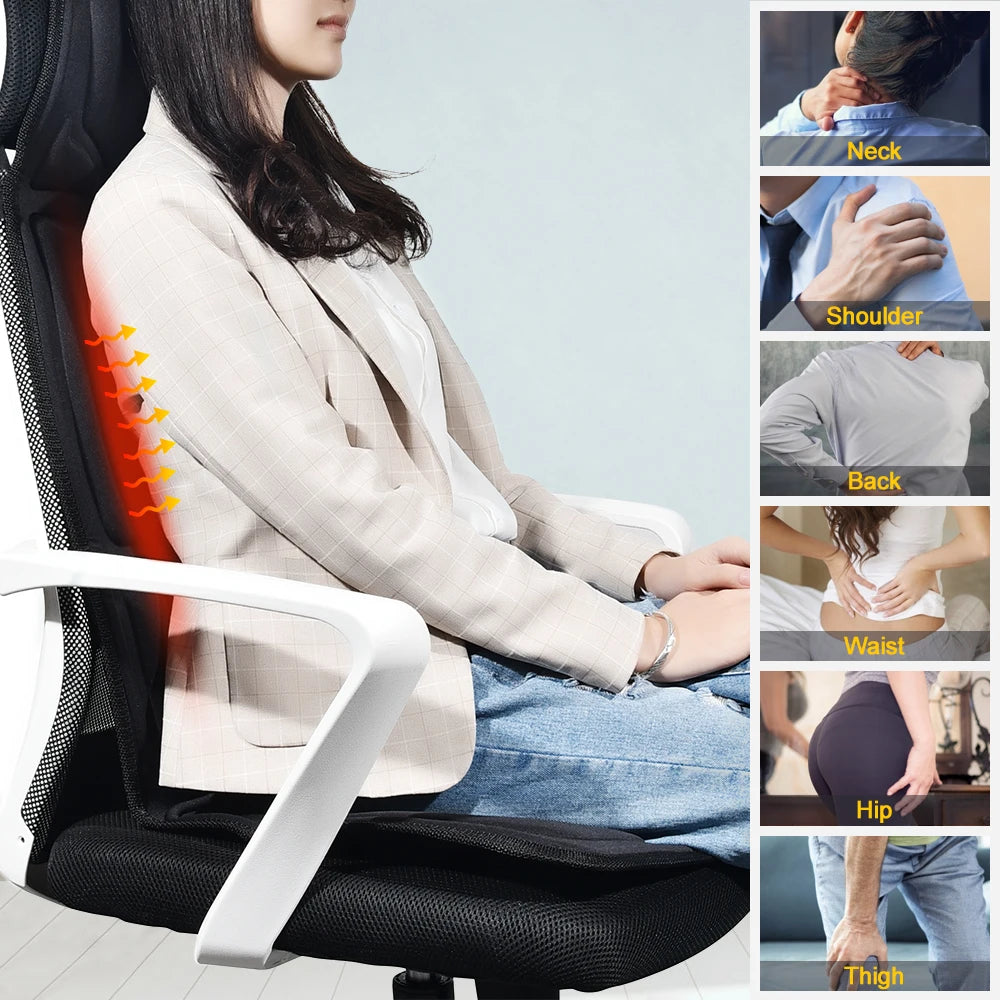 Full Body Electric Massage Cushion – Heat & Vibration