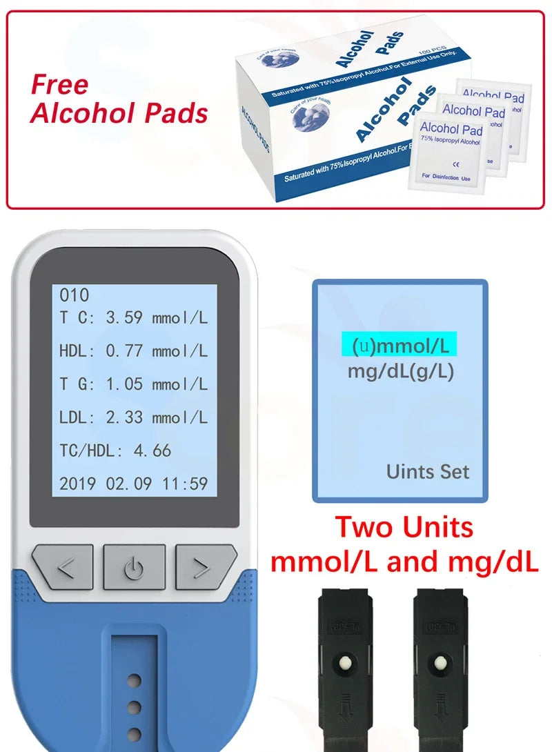 Digital Lipid Analyzer with Test Strips